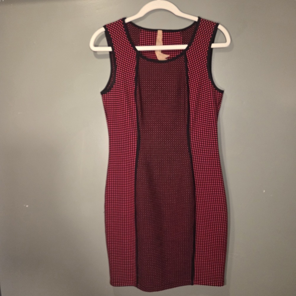 Bailey 44 Diva Doll Contrast Knit Sleeveless Sheath Dress Office, Women's Size S